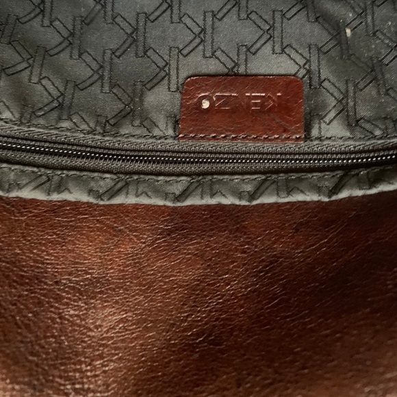 COPY - KENZO Brown Leather/Fur bag - Picture 5 of 7